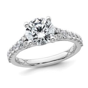 2.50 Carat (ctw VS, F) Certified Lab-Grown Diamond Engagement Ring 14K Gold